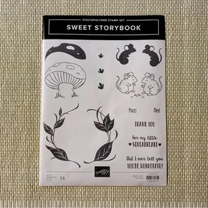 Sweet Storybook stamp set and dies.   Retired Stampin Up!